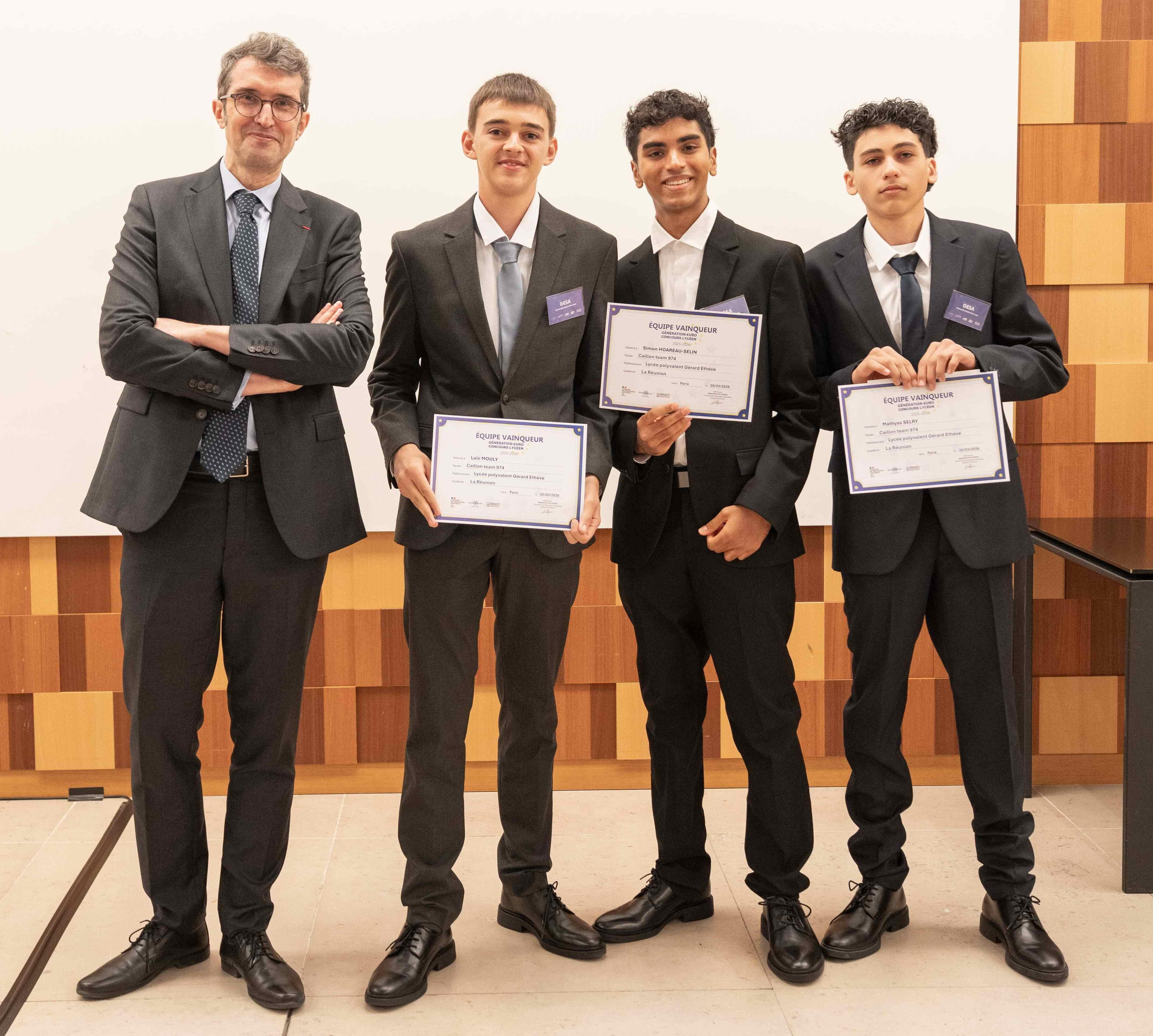 Equipe gagnante 2025 2026